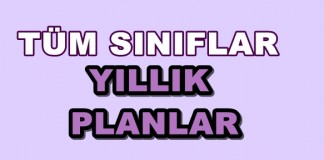 Yıllık planlar
