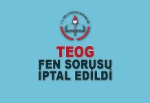 Fen Sorusu İptal edildi