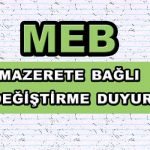 mazerete bağlı yer değiştirme