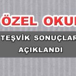 özel okul teşvik sonuçları