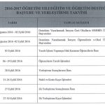 özel okul yerleştirme takvimi