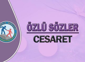 Cesaret İle İlgili Sözler cesaret özlü sözler