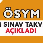 2018 sınav takvimi
