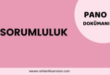 Sorumluluk Pano Dokümanı-Değerler Eğitimi