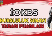 2018 Bursluluk Sınavı Taban Puanları