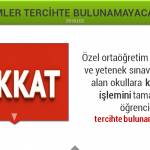 lise tercih işlemleri