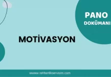 Motivasyon Pano Dokümanı