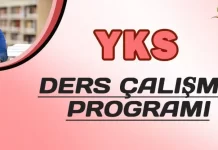 YKS-Lise Ders Çalışma Programı