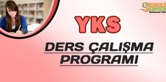 YKS-Lise Ders Çalışma Programı