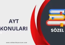 2025 AYT Sözel Konuları -PDF