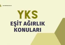 2025 AYT Eşit Ağırlık Konuları ve Soru Sayıları