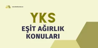 2025 AYT Eşit Ağırlık Konuları ve Soru Sayıları