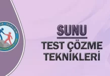 Test Çözme Teknikleri Sunusu