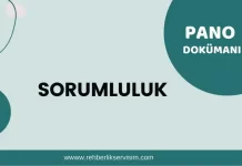 Sorumluluk Pano Dokümanı-Değerler Eğitimi