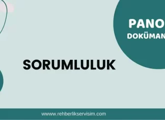 Sorumluluk Pano Dokümanı-Değerler Eğitimi