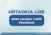 Ders Çalışma Takip Programı (Güncellendi)