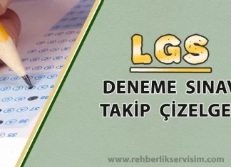 LGS Deneme Sınavı Takip Çizelgesi