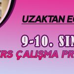 9 10 SINIF DERS ÇALIŞMA PROGRAMI