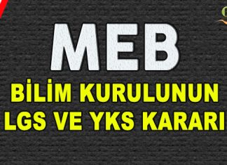 Bilim Kurulunun LGS ve YKS Kararı