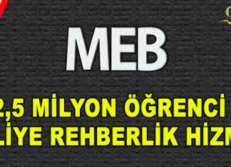12,5 Milyon Öğrenci Ve Veliye Rehberlik Hizmeti