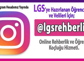 LGS Online Rehberlik Hizmetimiz Instagram’da