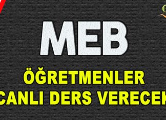Uzaktan Eğitimde Canlı Dersler Başlıyor