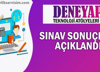 DENEYAP Sınav Sonuçları Açıklandı