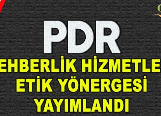 RAM Yönergesi ile Rehberlik ve Psikolojik Danışma Hizmetleri Etik Yönergesi yayımlandı