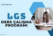 LGS Ders Çalışma Programı
