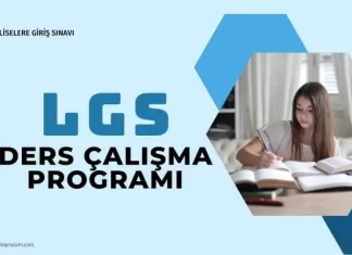 LGS Ders Çalışma Programı