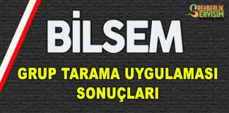 2019-2020 Yılı BİLSEM Grup Tarama Uygulaması Sonuçları