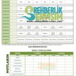 6-7. SINIF POMODORO TEKNİĞİ DERS ÇALIŞMA PROGRAMI