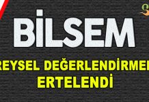 BİLSEM Bireysel Değerlendirmeleri Ertelendi