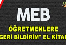 MEB’den Öğretmenlere “Geri Bildirim” El Kitabı