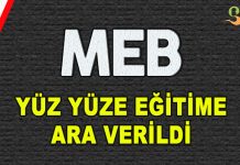 8 ve 12. Sınıflarda Yüz Yüze Eğitime Ara Verildi