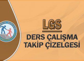 LGS Ders Çalışma Takip Çizelgesi (Aralık 2025)
