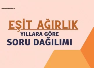2024 Eşit Ağırlık AYT Konulara Göre Soru Dağılımı