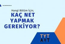 Hangi Bölüm İçin Kaç Net Gerekir?