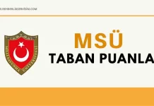 MSÜ Taban Puanları