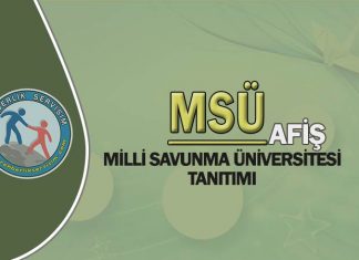 Milli Savunma Üniversitesi (MSÜ) Tanıtımı Afiş msü tanıtımı