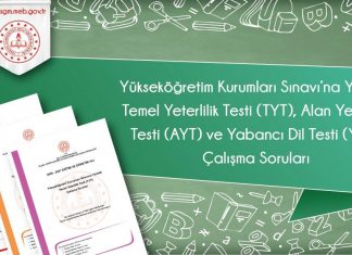 TYT, AYT ve Yabancı Dil Testi Çalışma Soruları