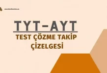 TYT-AYT Ders Çalışma Takip Çizelgesi (Kasım Ayı)