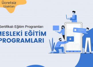 Mesleki Eğitim Programları (Ücretsiz-Sertifikalı) mesleki eğitim programları
