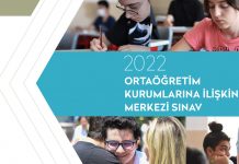 2022 Ortaöğretim Kurumlarına İlişkin Merkezi Sınav Raporu