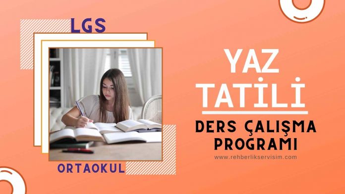 yaz tatili ders çalışma programı