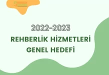 2022-2023 Rehberlik Hizmetleri Genel Hedefleri Belirlendi