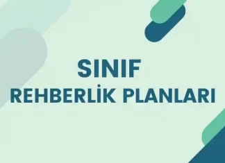 2025-2026 Sınıf Rehberlik Planları