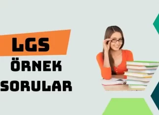 LGS KAPSAMINDAKİ MERKEZÎ SINAVA YÖNELİK ÖRNEK SORULAR YAYIMLANDI