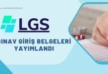 LGS-Sınav Giriş Belgeleri Açıklandı