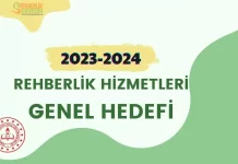 2023-2024 Rehberlik Hizmetleri Bakanlık Genel Hedefi Belirlendi